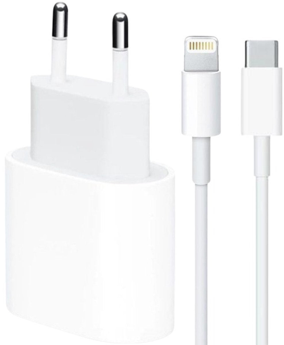 20W USB-C adapter + USB-C naar Lightning kabel (Eisen)