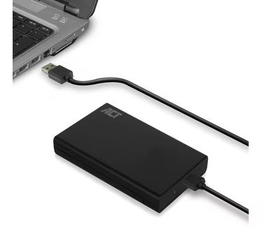 ACT AC1215 2,5" HDD/SSD behuizing USB 3.2 Gen1 - Zwart