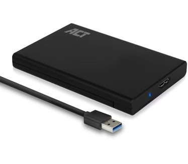 ACT AC1215 2,5" HDD/SSD behuizing USB 3.2 Gen1 - Zwart