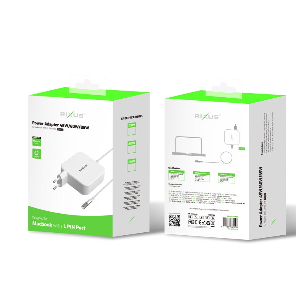Rixus MagSafe 2 oplader 85W voor MacBook