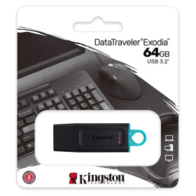 Kingston DataTraveler Exodia 64GB USB 3.2 stick