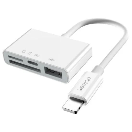 Yesido GS12 Lightning 4-in-1 OTG hub en kaartlezer