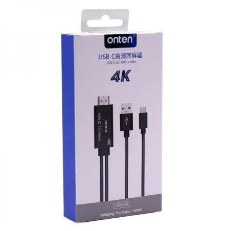 Onten USB-C naar HDMI kabel 4K