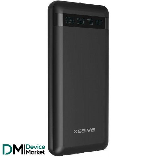 Xssive powerbank 10.000 mAh met ingebouwde kabels XSS-PB17 - Zwart