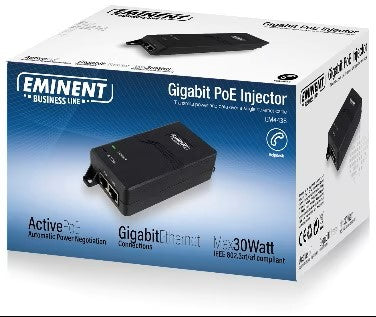 Eminent Gigabit PoE+ injector 30W