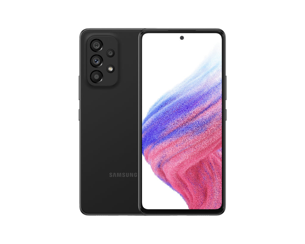 Samsung Galaxy A53 5G zwart voor- en achterkant
